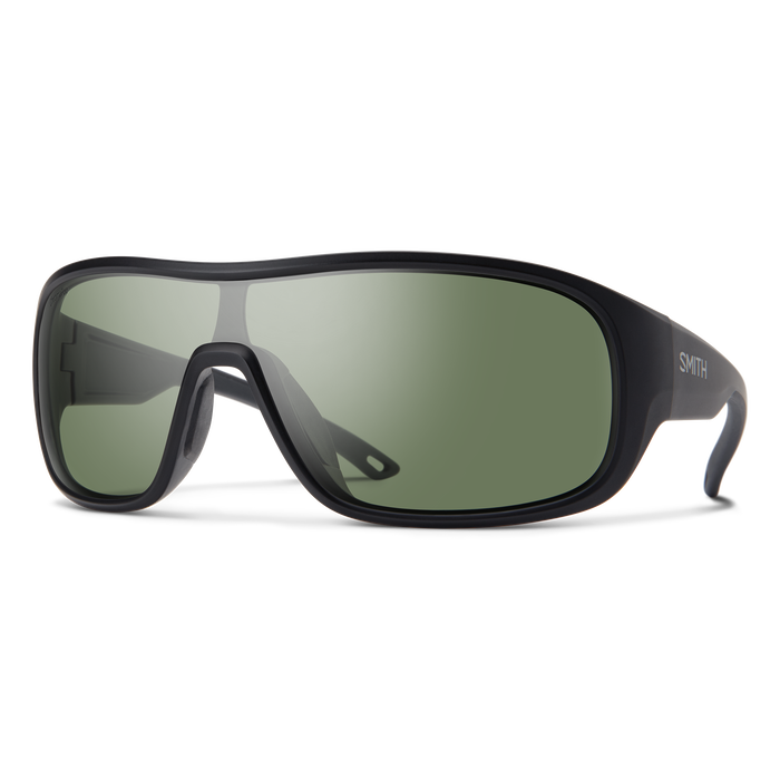 Smith Spinner Sunglasses- Matte Black || ChromaPop Polarized Grey Green