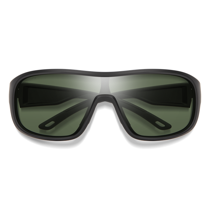 Smith Spinner Sunglasses- Matte Black || ChromaPop Polarized Grey Green