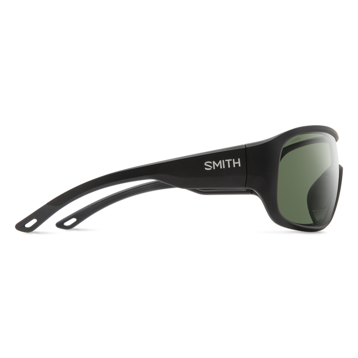 Smith Spinner Sunglasses- Matte Black || ChromaPop Polarized Grey Green