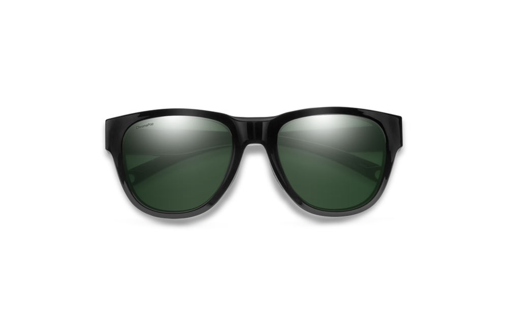 Smith Rockaway Sunglasses - Black || ChromaPop Polarized Gray Green