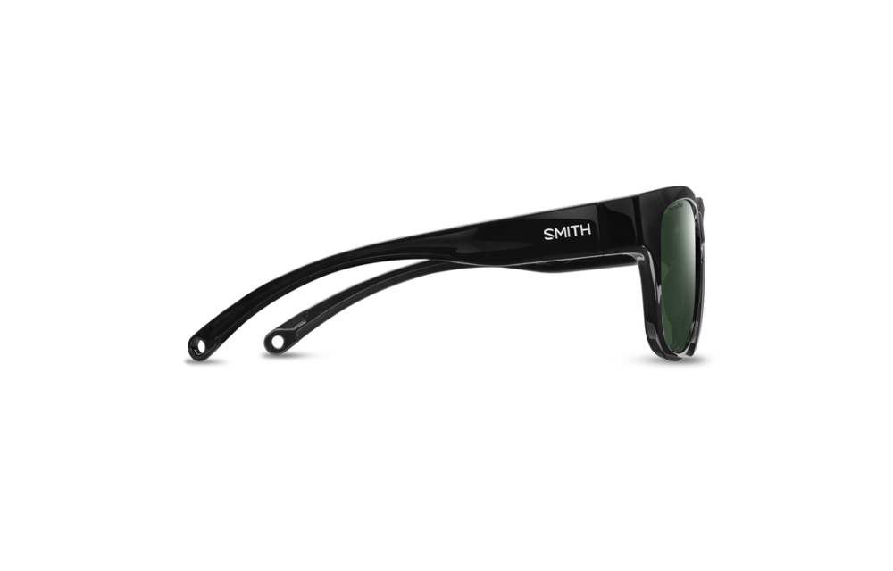 Smith Rockaway Sunglasses - Black || ChromaPop Polarized Gray Green