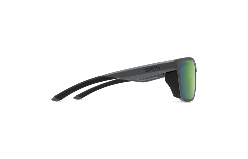 Smith Longfin Sunglasses - Matte Cement || ChromaPop Polarized Green Mirror