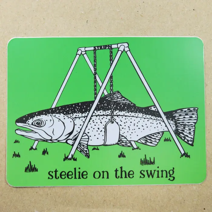 Strip'n Steelie On The Swing Sticker