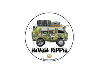BYFG River Hippie Van Sticker