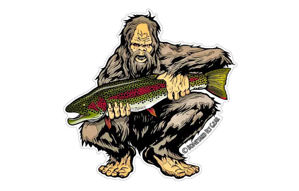 BYFG Sasquatch Leopard Rainbow Sticker