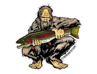 BYFG Sasquatch Leopard Rainbow Sticker