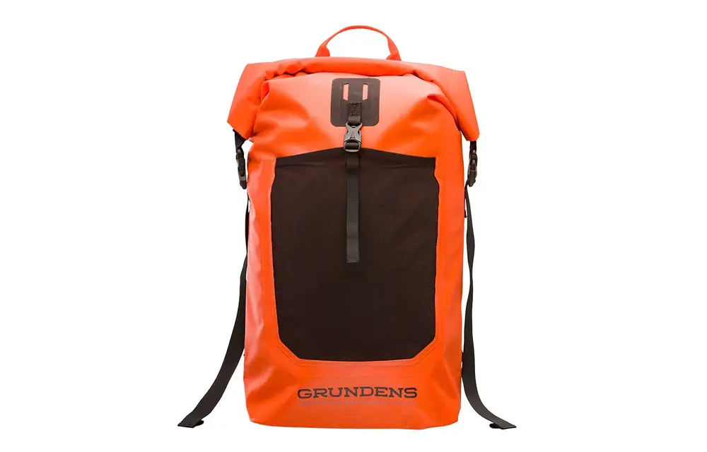 GRUNDENS BOOTLEGGER ROLL TOP BACKPACK 30L - RED ORANGE