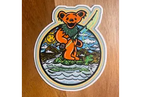 The Cosmic Stream Fishing Bear