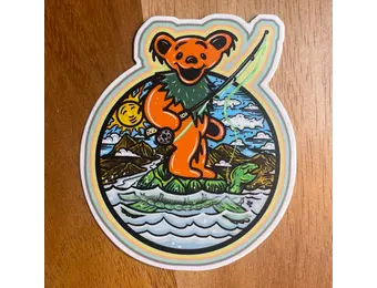The Cosmic Stream Fishing Bear
