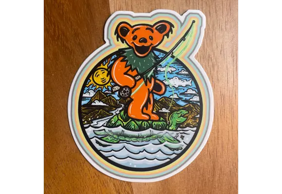 The Cosmic Stream Fishing Bear