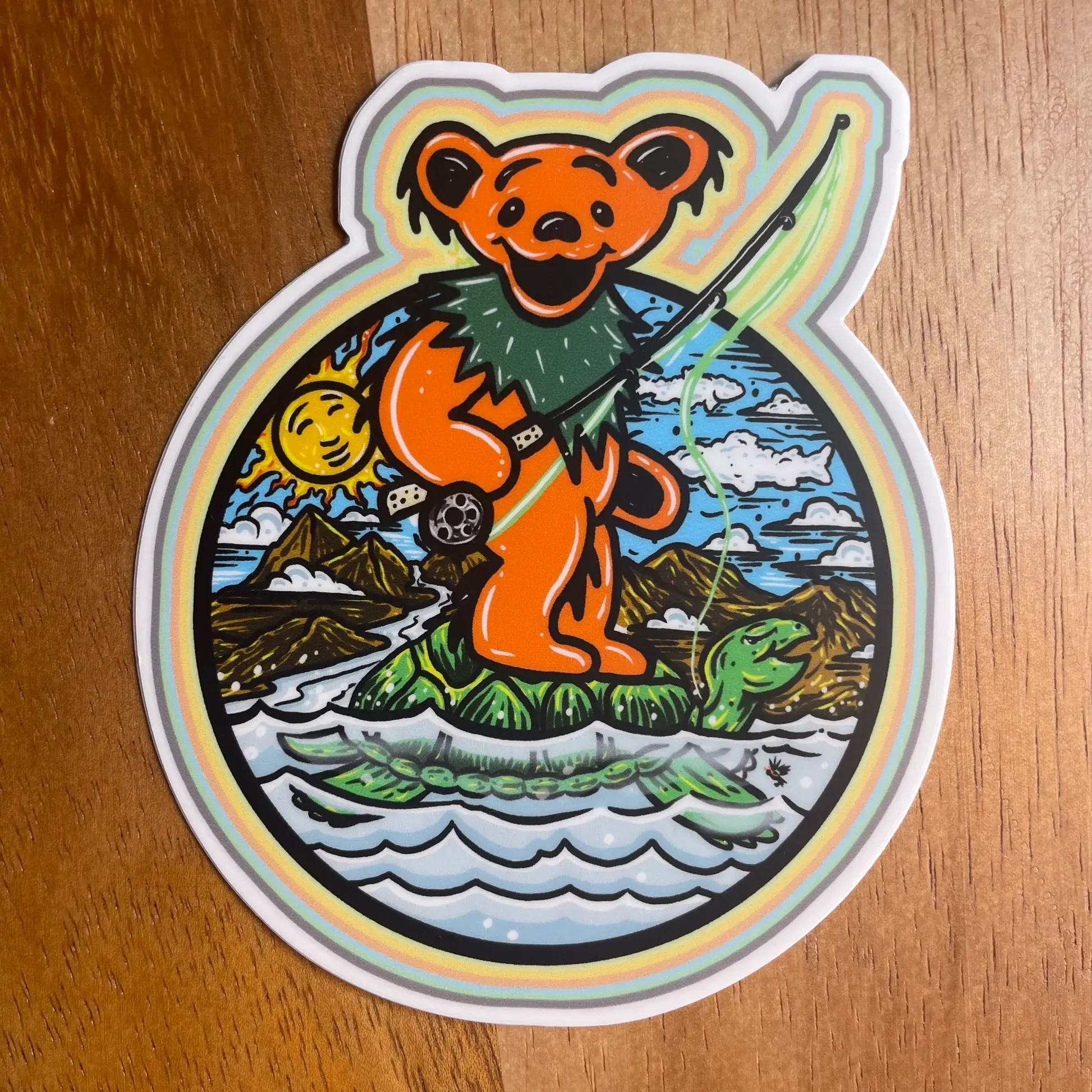 The Cosmic Stream Fishing Bear