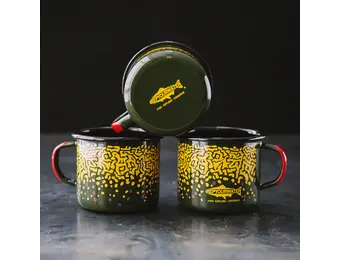 RYW Enamel Camp Mug - Brook Trout Skin