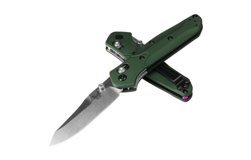 Benchmade 945 MINI OSBORNE | GREEN ALUMINUM