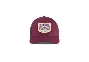 Grundens Trout Patch Trucker Hat - Maroon