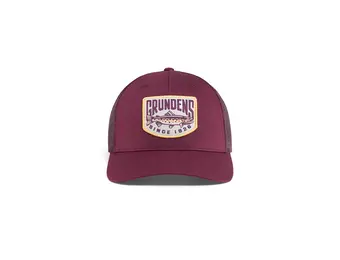 Grundens Trout Patch Trucker Hat - Maroon