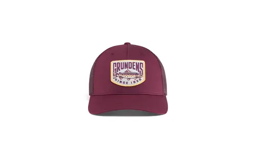 Grundens Trout Patch Trucker Hat - Maroon