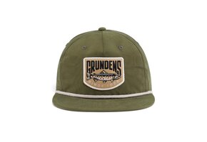 Grundens Trout Patch Rope Trucker Hat - Loden