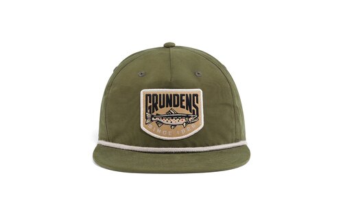 Grundens Trout Patch Rope Trucker Hat - Loden