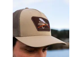 Grundens CC Hopper Trucker Hat -  Pale Khaki / Loden