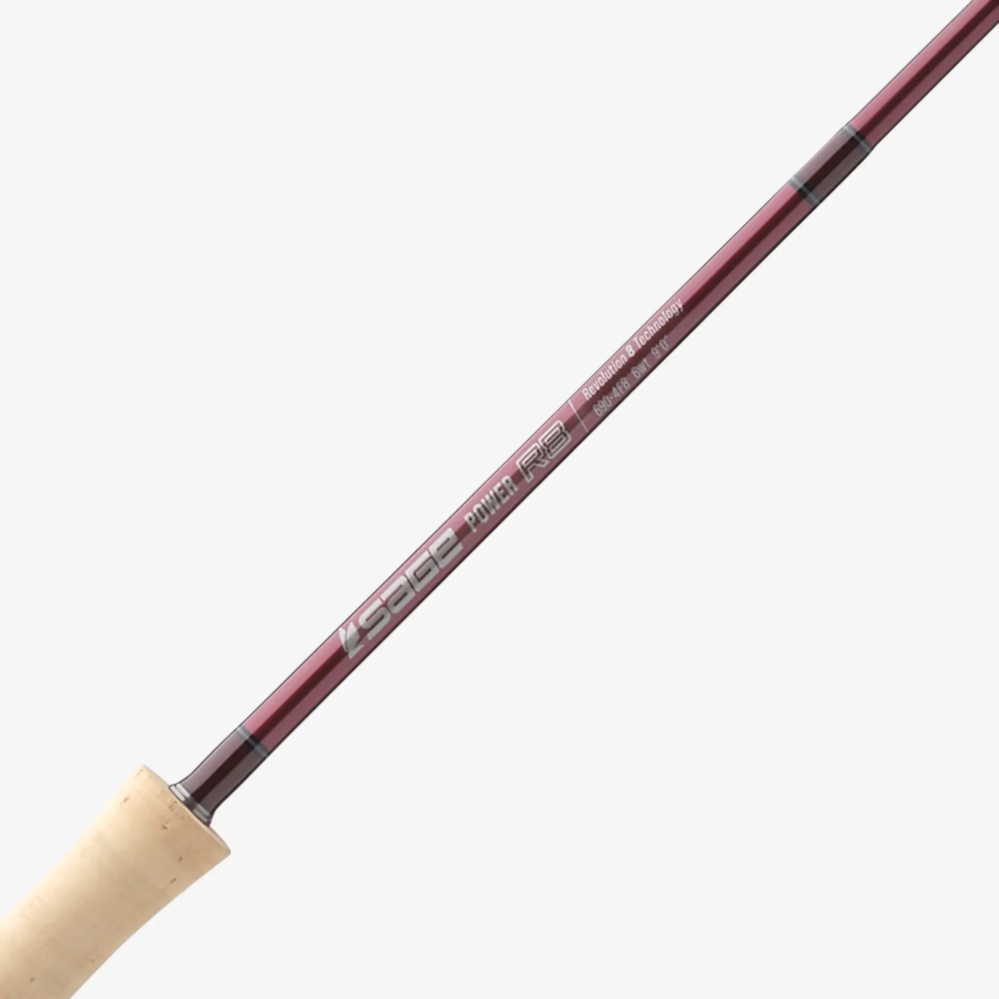 Sage R8 POWER Fly Rod - 9' 6wt w/ Fighting Butt