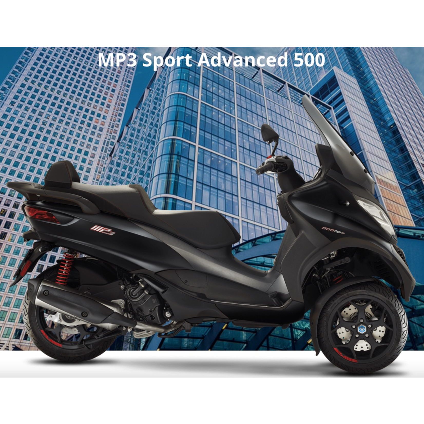 Vehicles Piaggio, 2021 MP3-500 HPE Sport Advanced Black