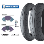 Parts Tire, 120/70-12" Michelin Power Dual Compound