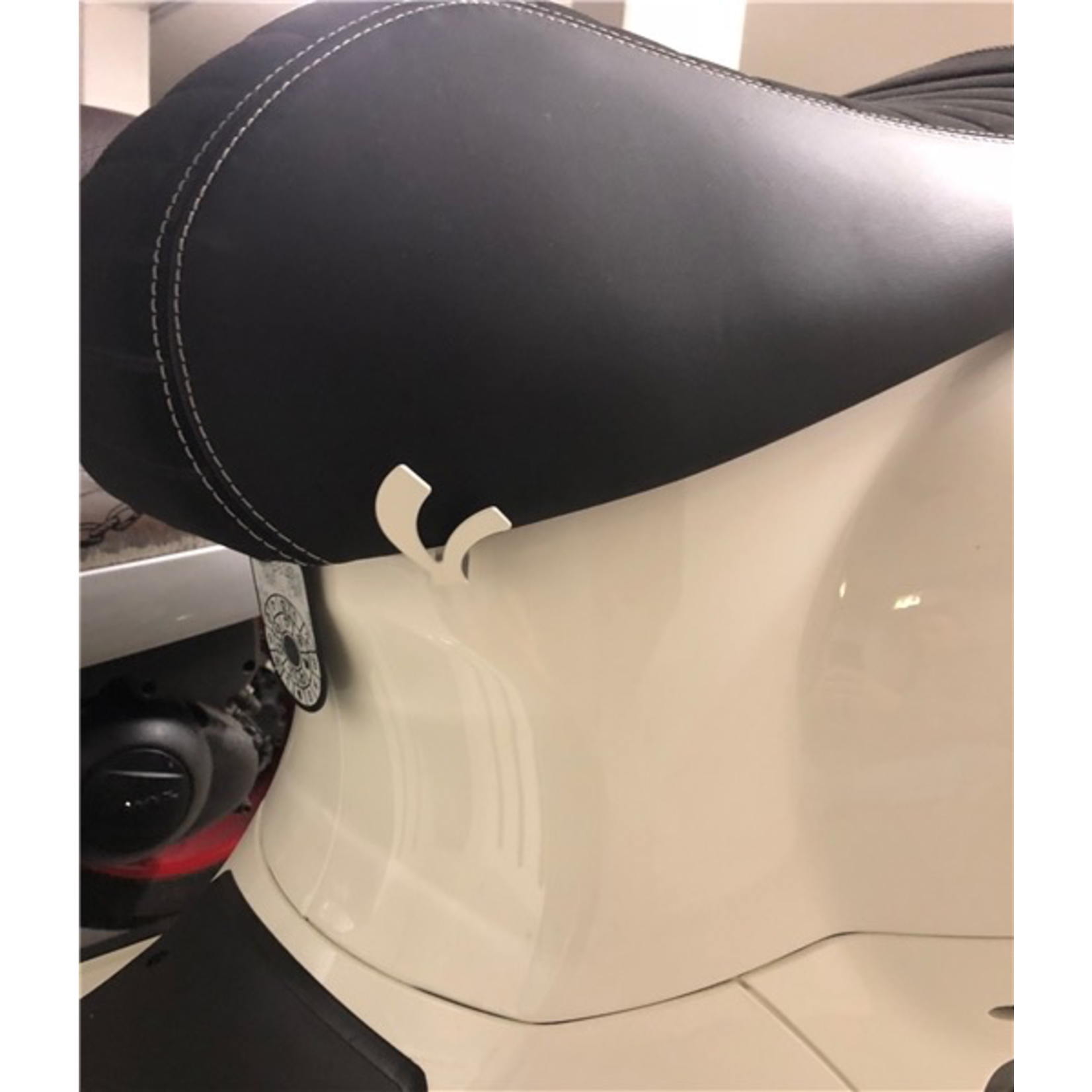 Accessories Helmet Hook, Vespa “V” Seat Post Lock