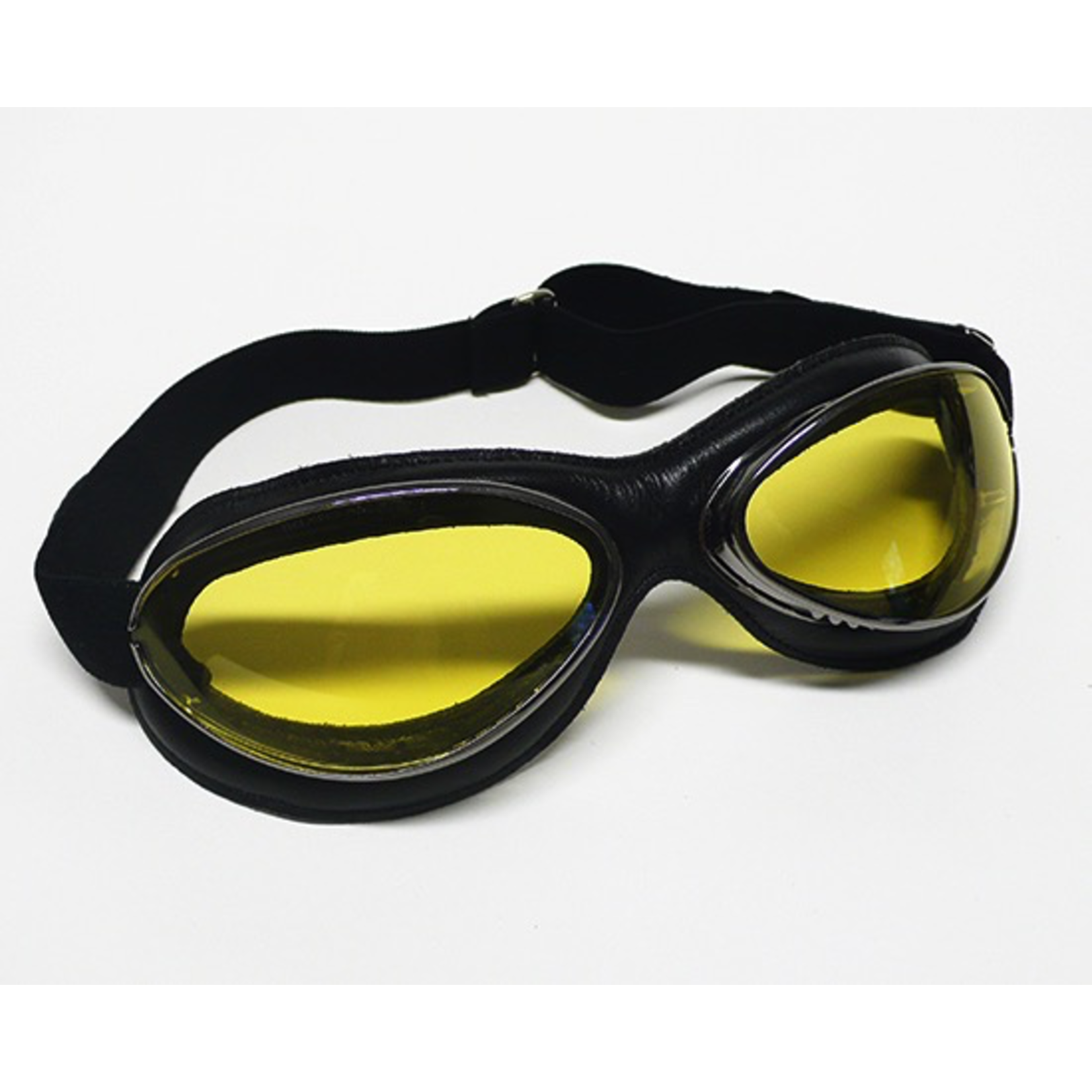 Apparel Goggles, Aviator Chrome Black Leather (France)