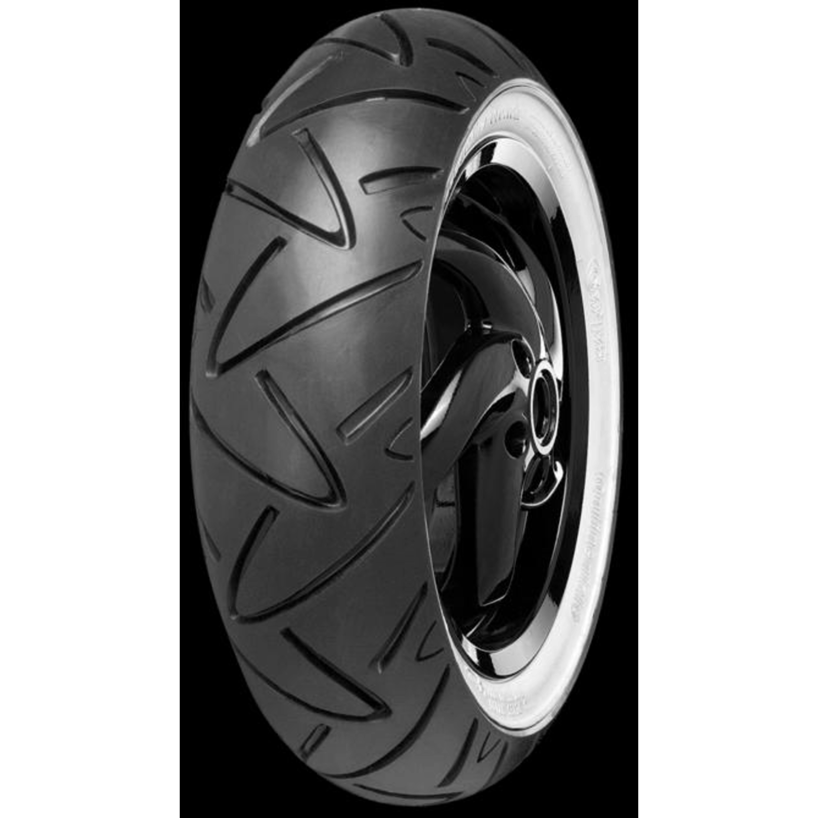 Parts Tire, 130/70-12 Continental Twist Rear 62P White Wall
