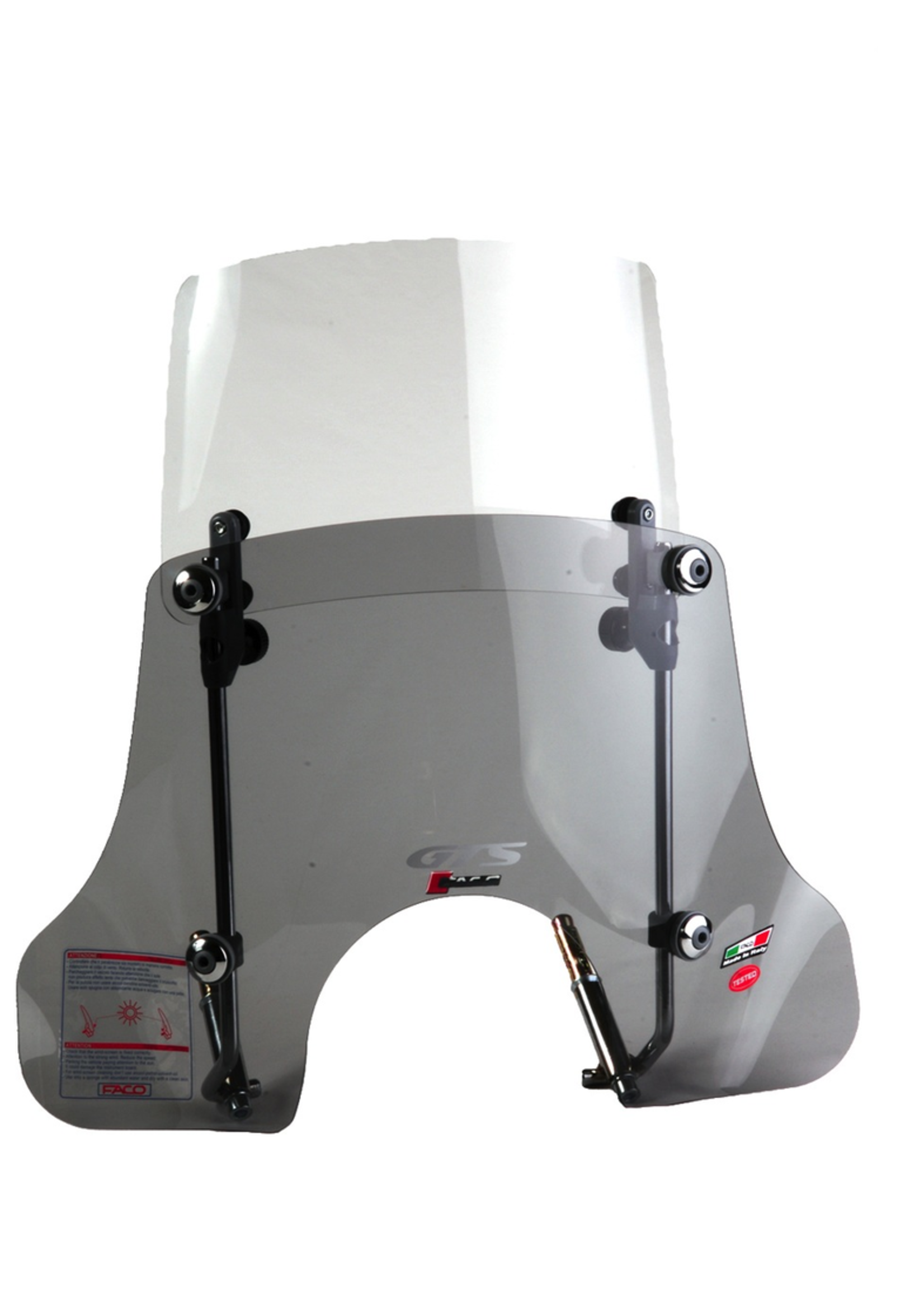 Accessories Windshield, GT/GTS FACO Twin Paned Smoked/Clear