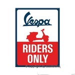 Lifestyle Magnet, Vespa Riders Only 6x8cm