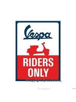 Lifestyle Magnet, Vespa Riders Only 6x8cm