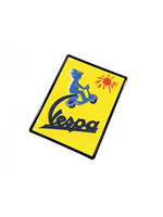 Lifestyle Sign, Metal Vespa Yellow Sun