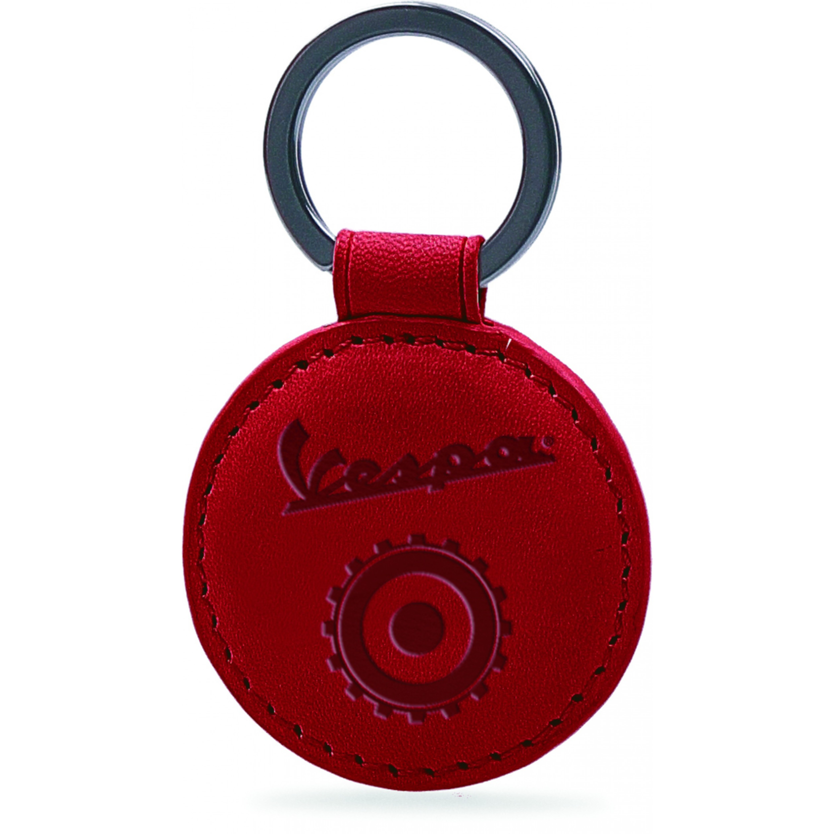 Lifestyle Keychain, Vespa Open Leather Round