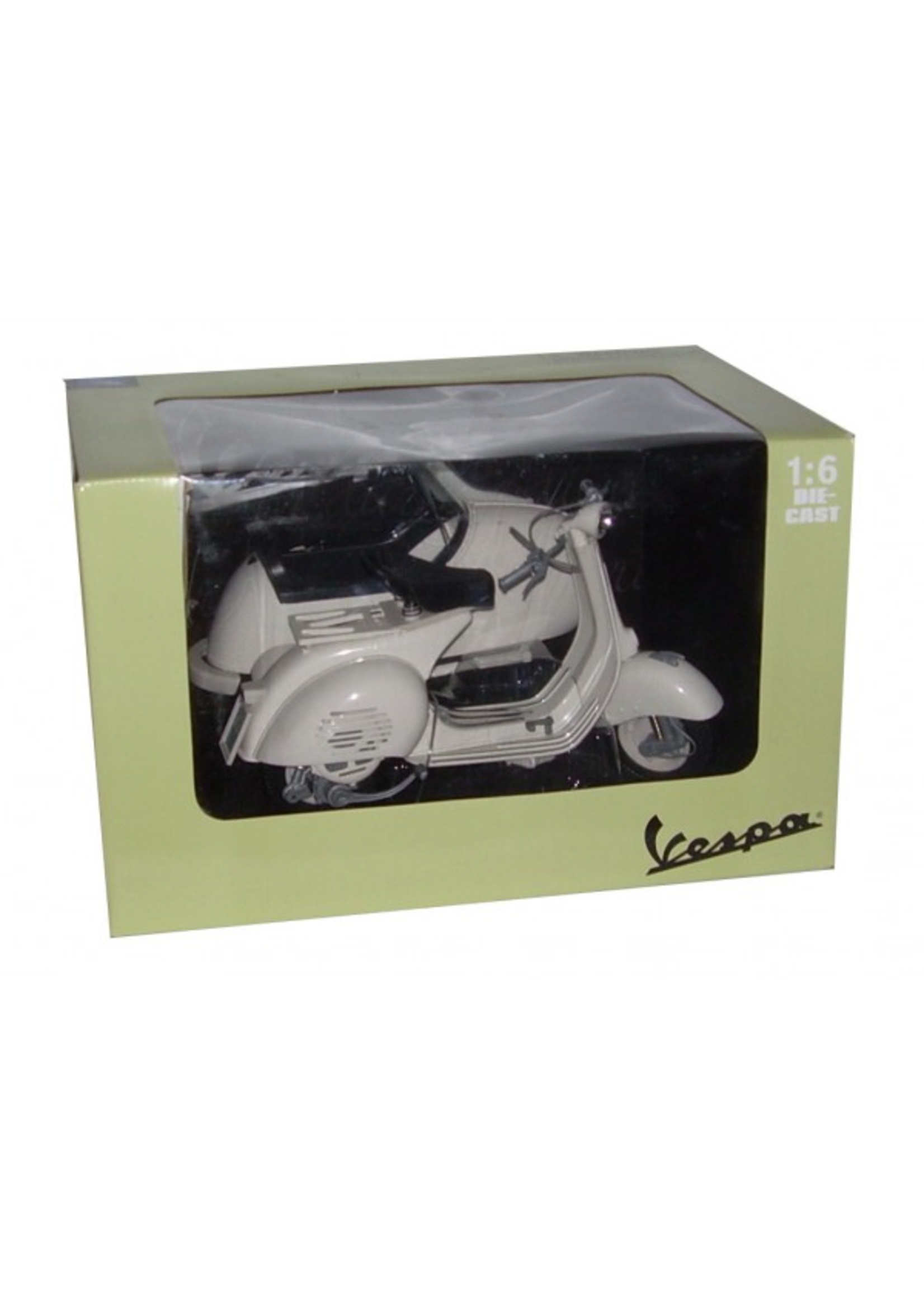 Lifestyle Vespa Scooter Model Toy 1:6 Scale With Side Car