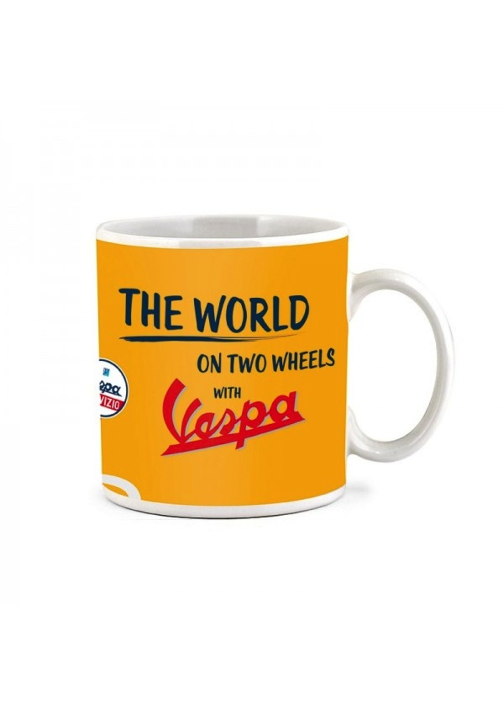 Lifestyle Mug, "The World On Two Wheels With Vespa"