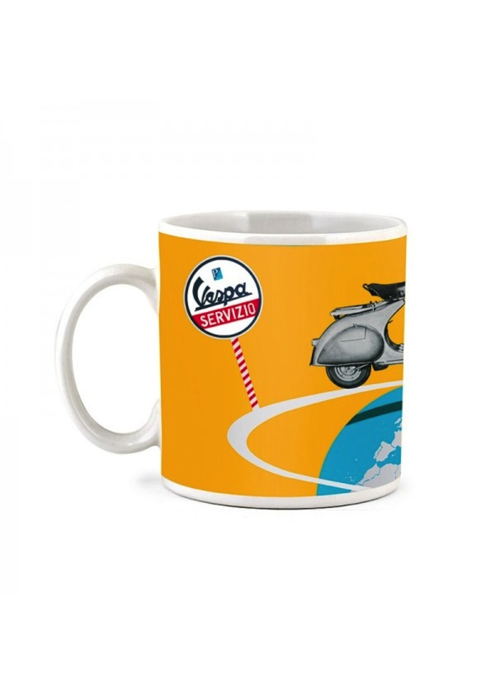 Lifestyle Mug, "The World On Two Wheels With Vespa"