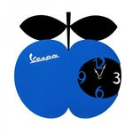 Lifestyle Clock, Vespa Apple Wall Clock Blue