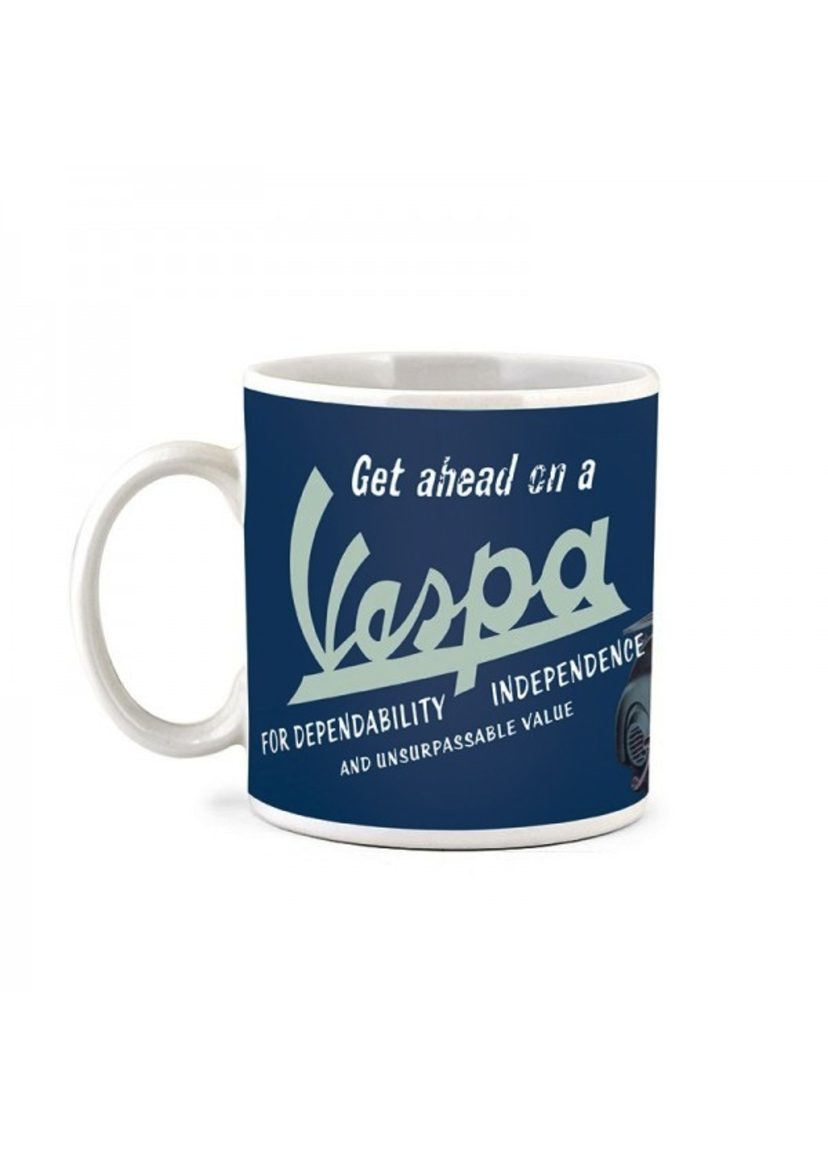 Lifestyle Mug, Get Ahead On A Vespa"