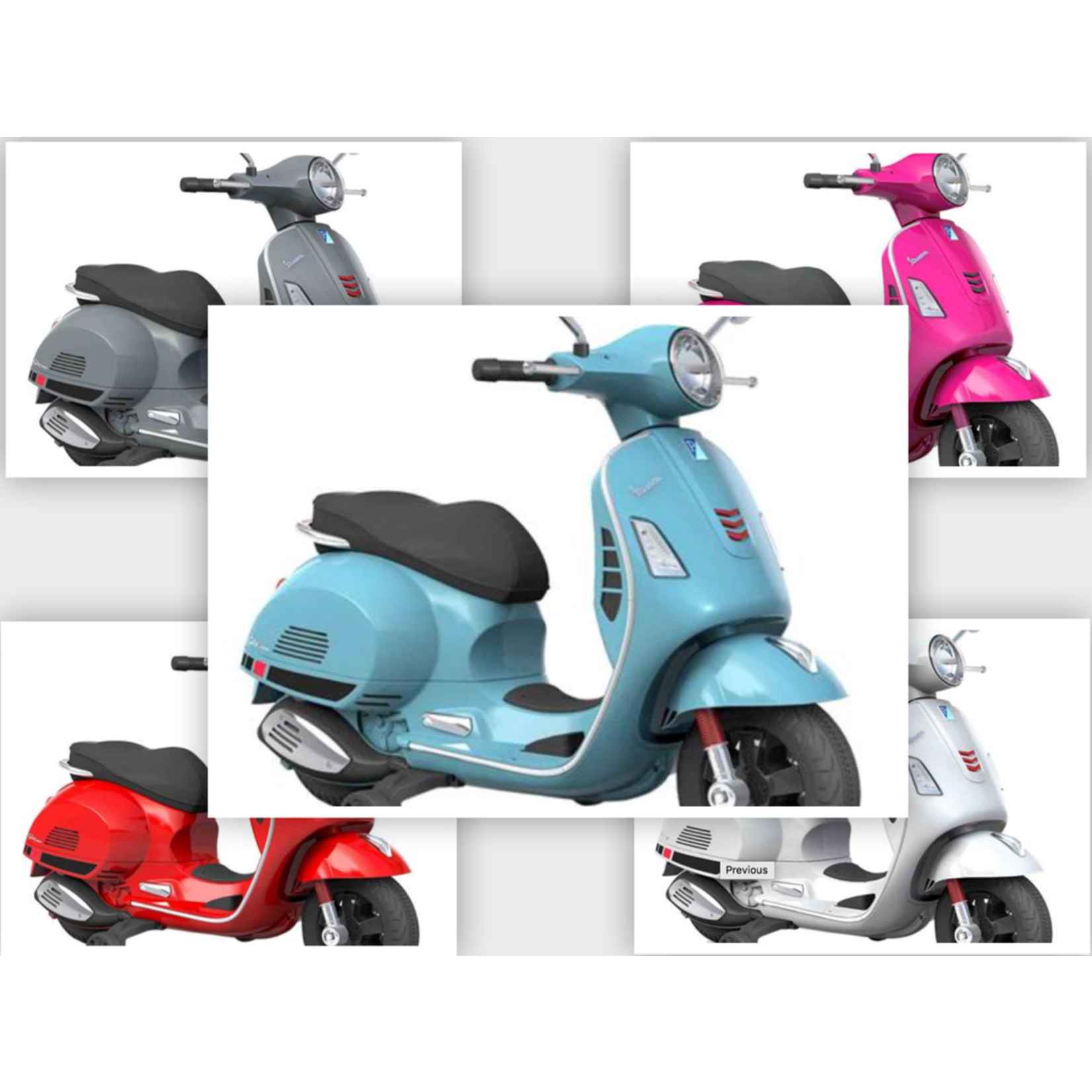 Lifestyle Kids 12V Vespa GTS Scooter (5 Colours Options)