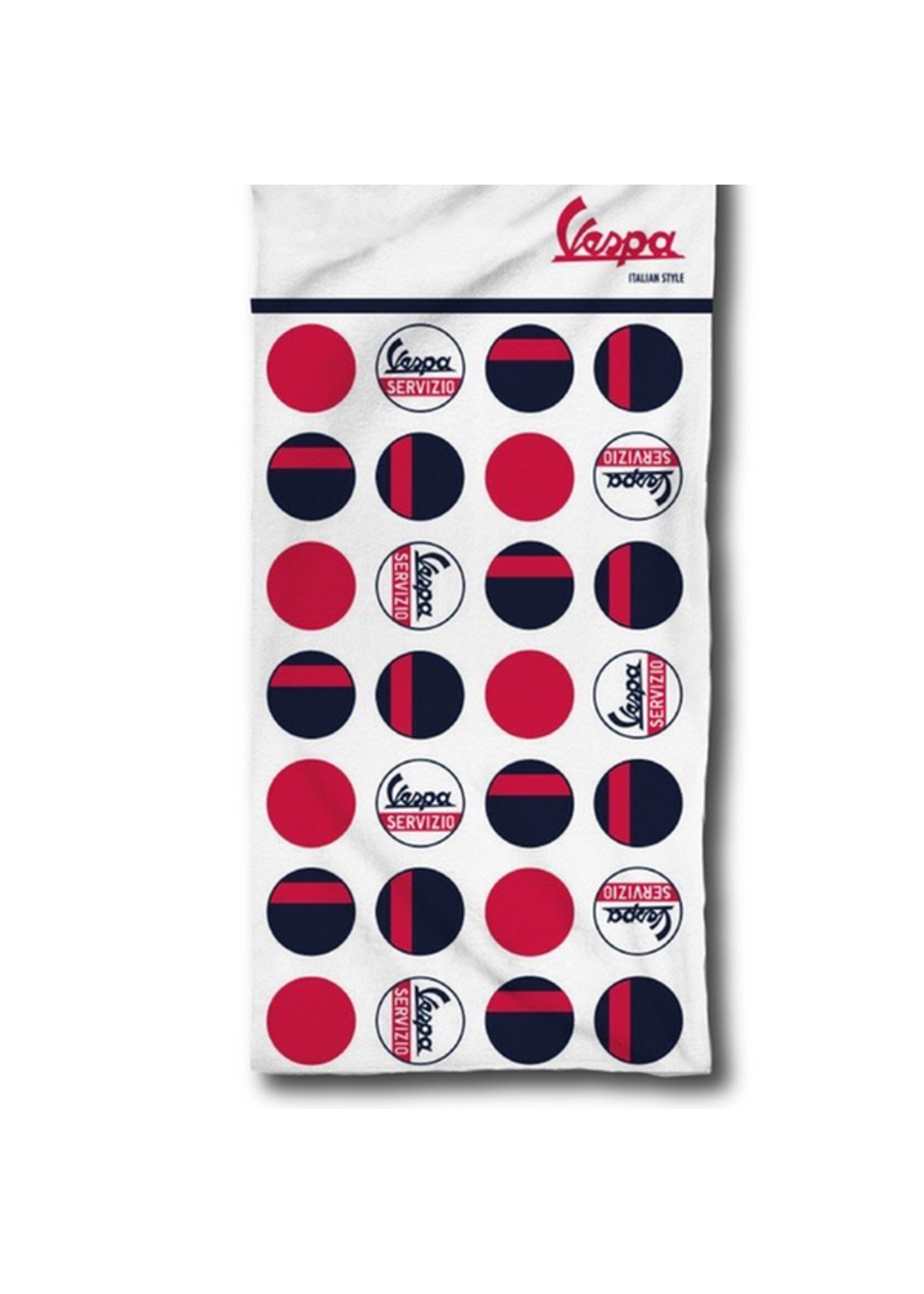 Lifestyle Beach Towel, Vespa Servizio White