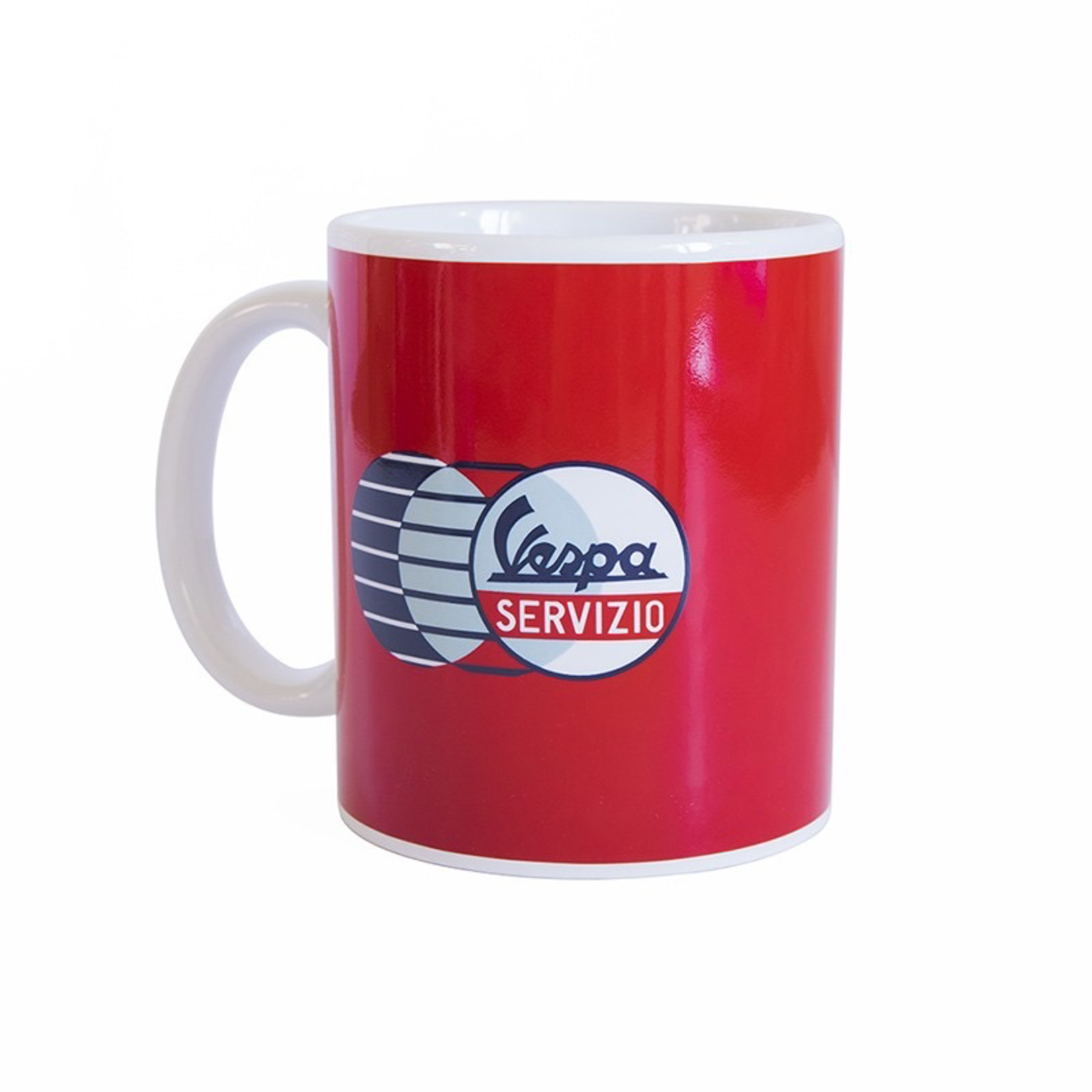 Lifestyle Mug, “Vespa Servizio” Red Ceramic