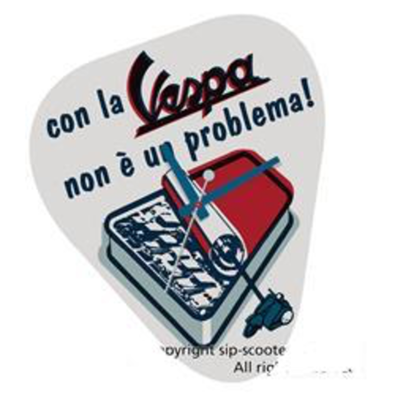 Lifestyle Clock, “No Problema” Blue/White/Red