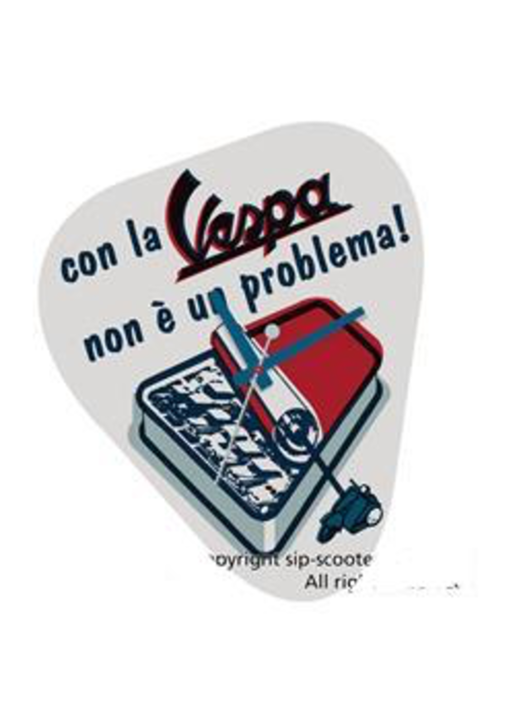 Lifestyle Clock, “No Problema” Blue/White/Red