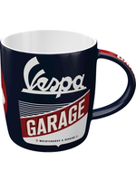 Lifestyle Mug, Vespa Garage Blue/White/Red Ceramic
