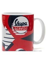 Lifestyle Mug, “Vespa Servizio” Red/Blue