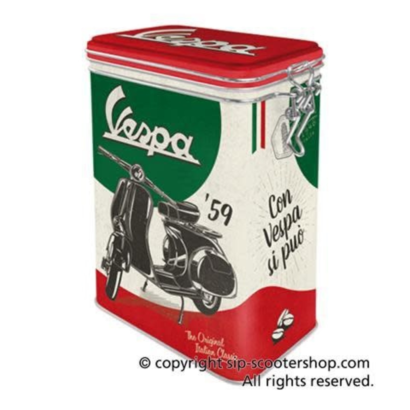 Lifestyle Tin Can, Vespa The Italian Classic