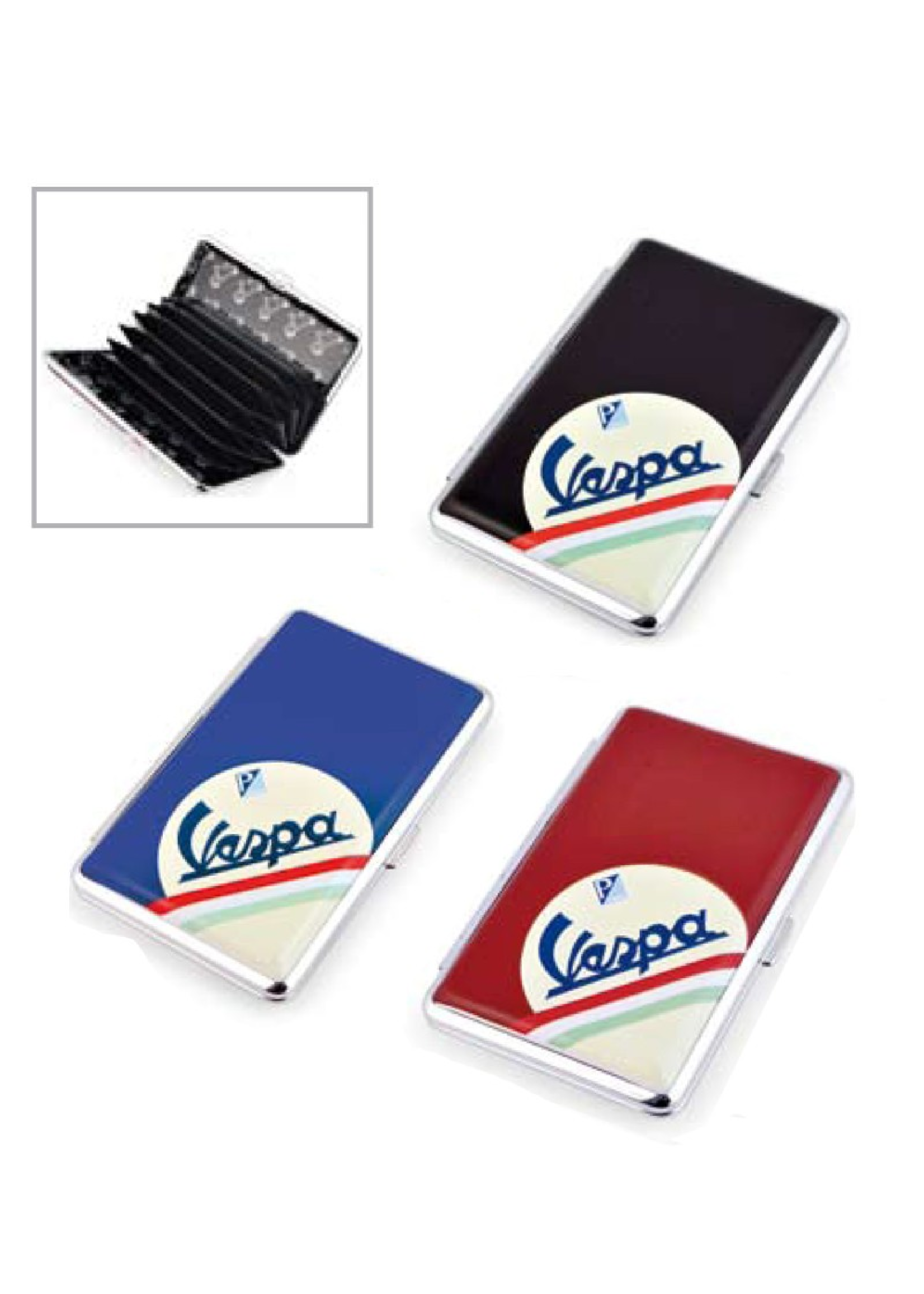 Lifestyle Business Card Case Red Vespa Motif