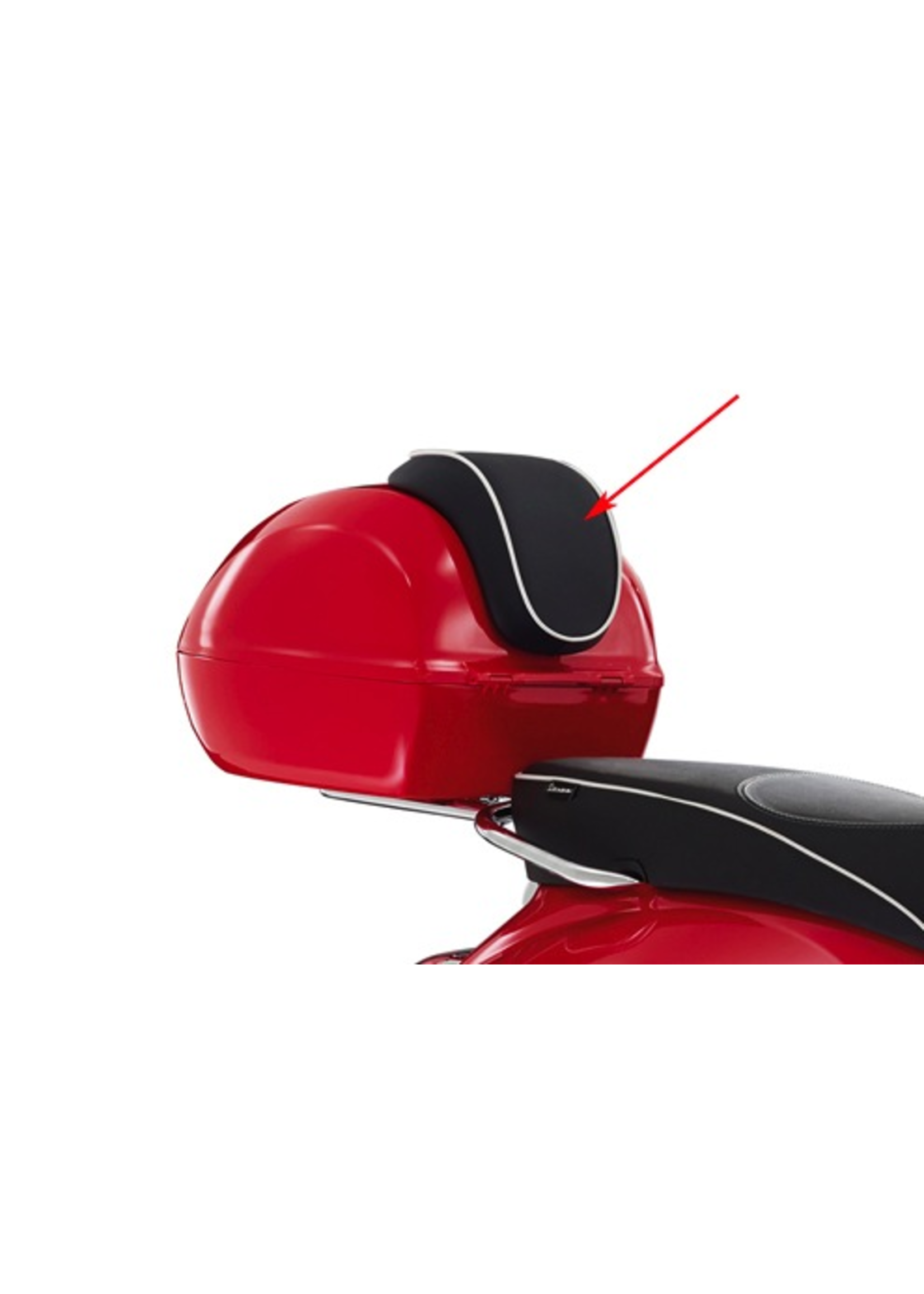 Accessories Top Case Back Rest, Sprint Black