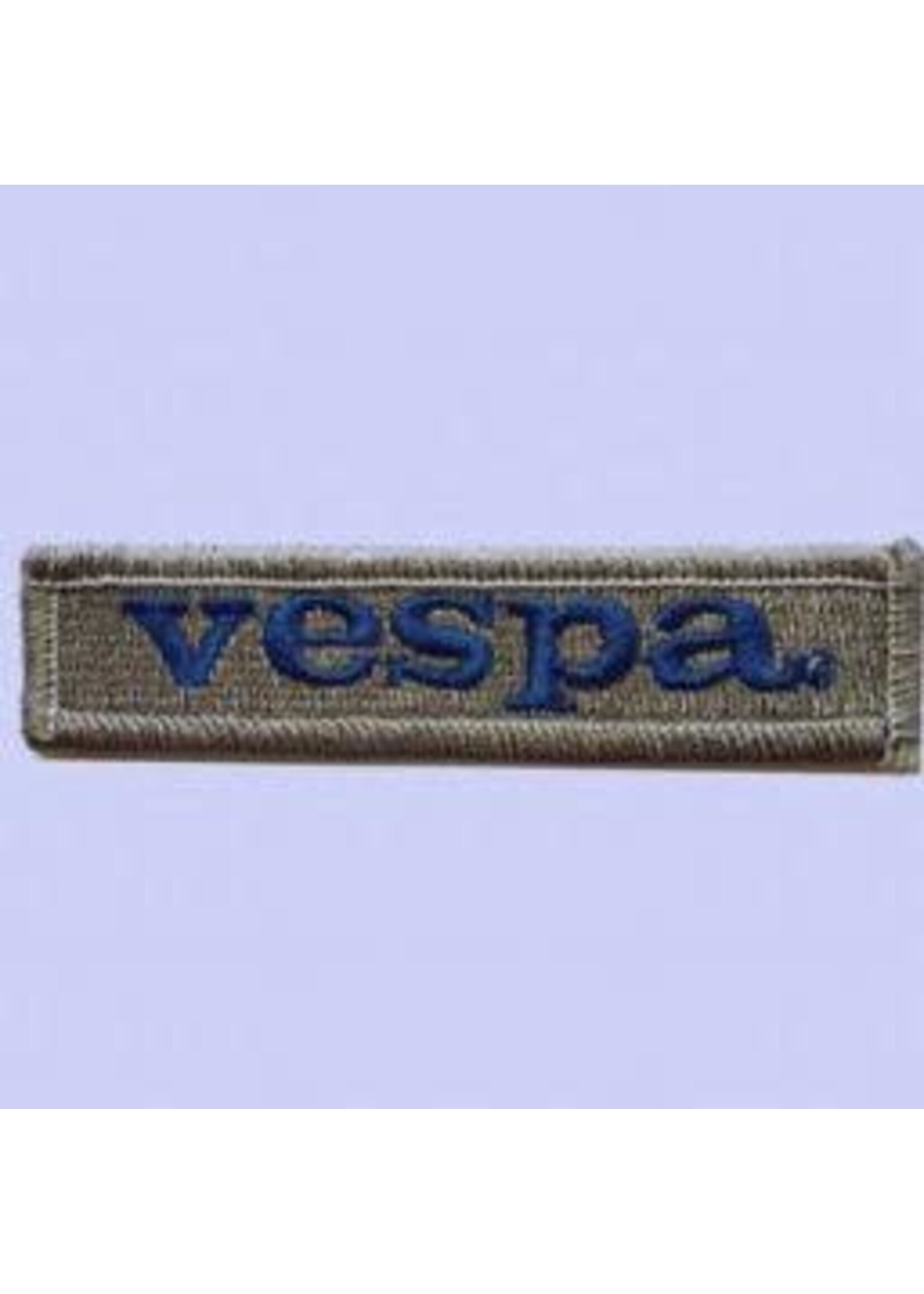 Lifestyle Patch, Vespa Rectangle Blue on Silver